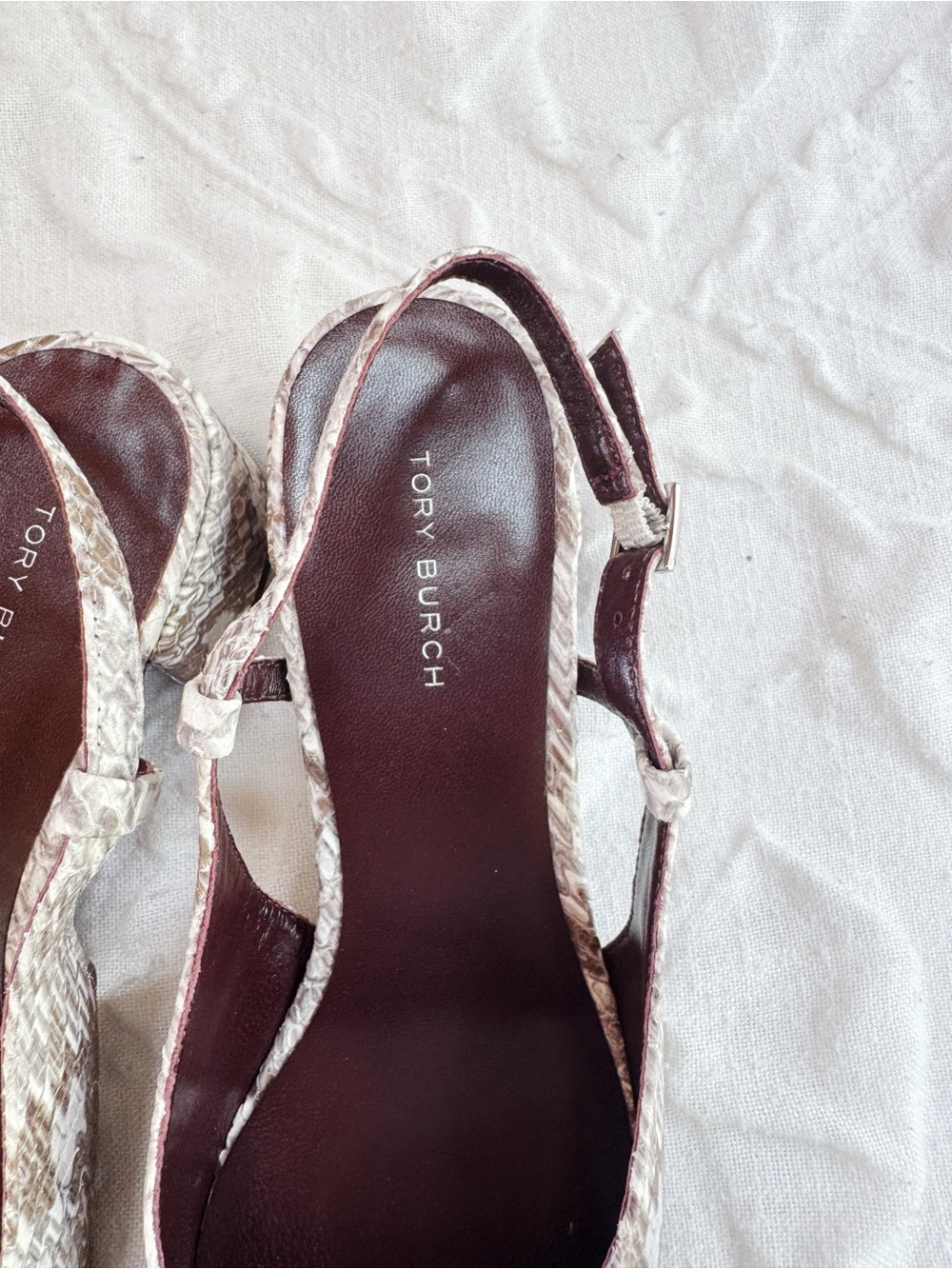 Tory Burch Cap Toe Slingback Sandal Size 7.5 - Picture 7 of 9